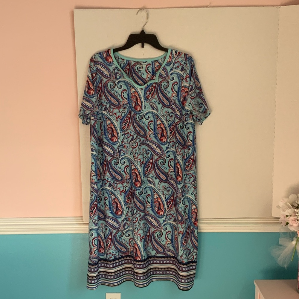 Kim Rogers Multicolor Paisley Midi Dress
